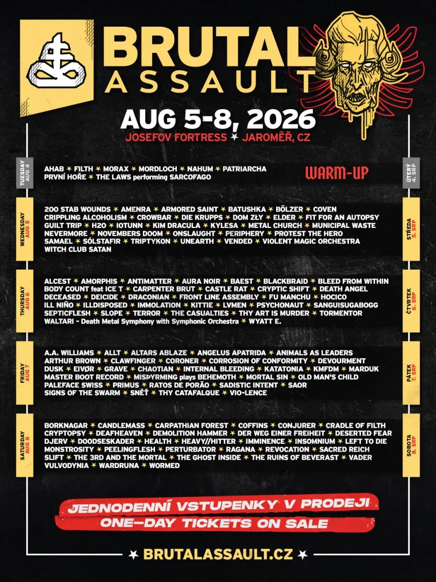 Brutal Assault 2026 - 04/08/2026 (5 Дні) - Jaromer - Fortress