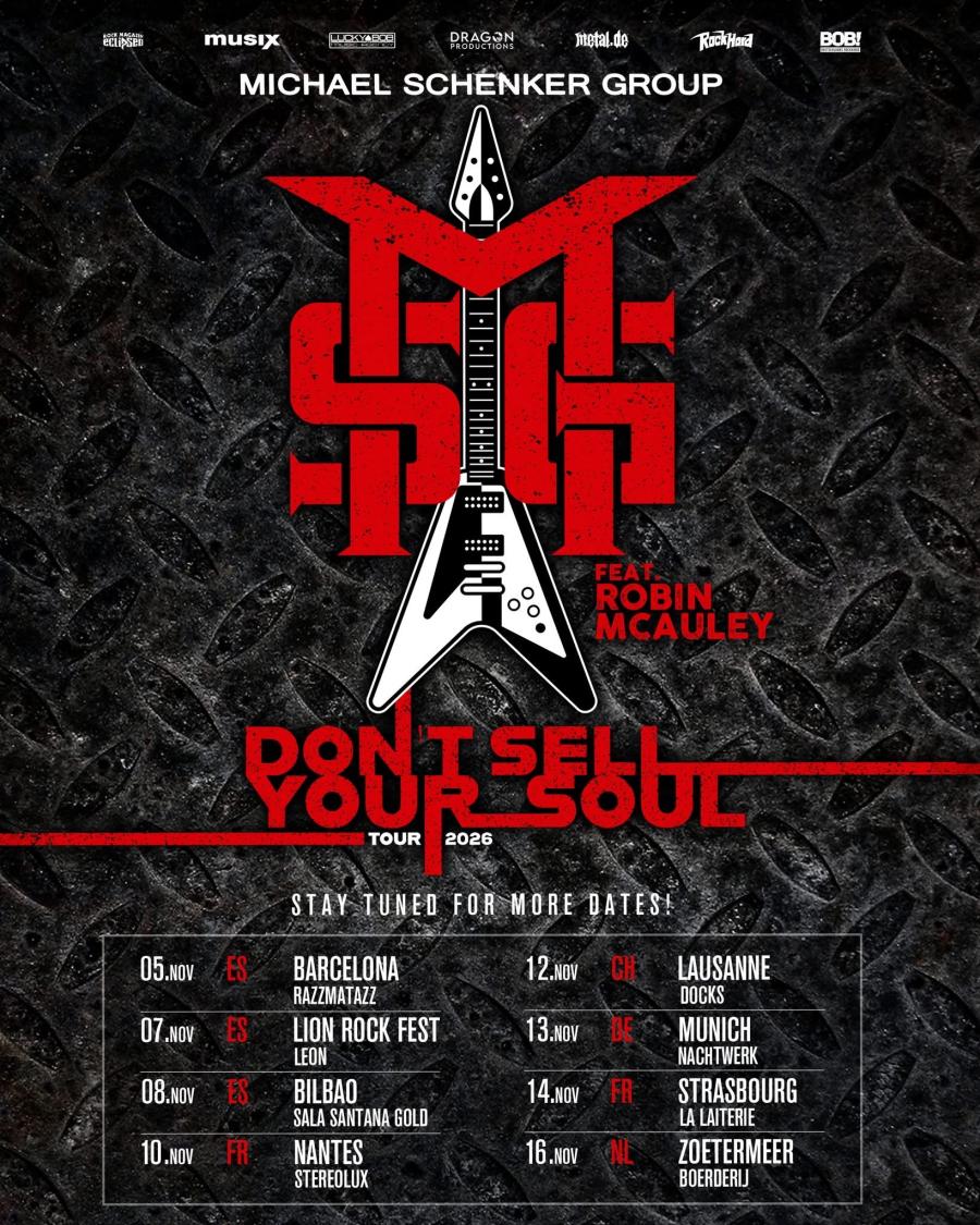 Michael Schenker Group feat. Robin McAuley - 16/11/2026
